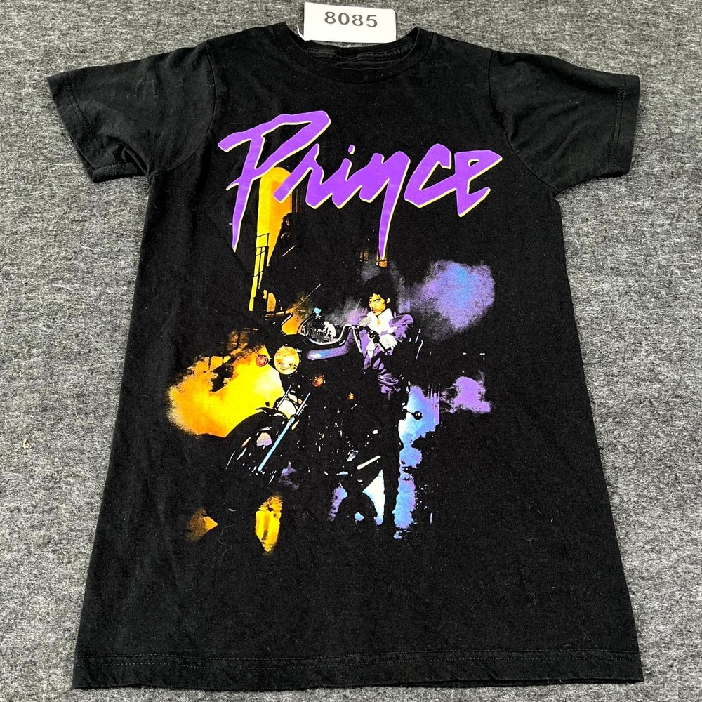 Prince T Shirt Mens Small Black‎ Music Concert Merch Graphic Print Crew Neck